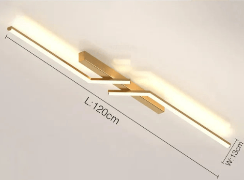 Modern LED Line Ceiling Light Flush Mount Minimalist Energy Efficient Ceiling Lamp