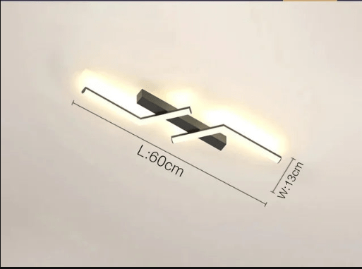 Modern LED Line Ceiling Light Flush Mount Minimalist Energy Efficient Ceiling Lamp