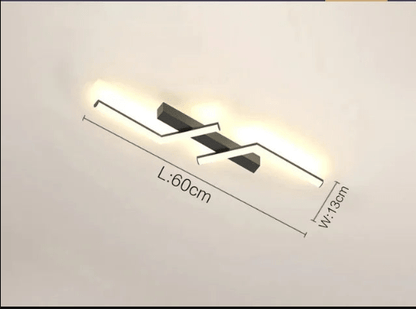 Modern LED Line Ceiling Light Flush Mount Minimalist Energy Efficient Ceiling Lamp