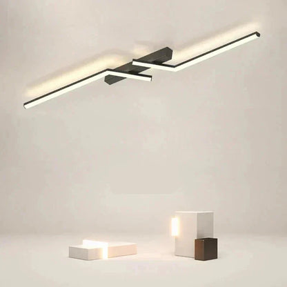 Modern LED Line Ceiling Light Flush Mount Minimalist Energy Efficient Ceiling Lamp