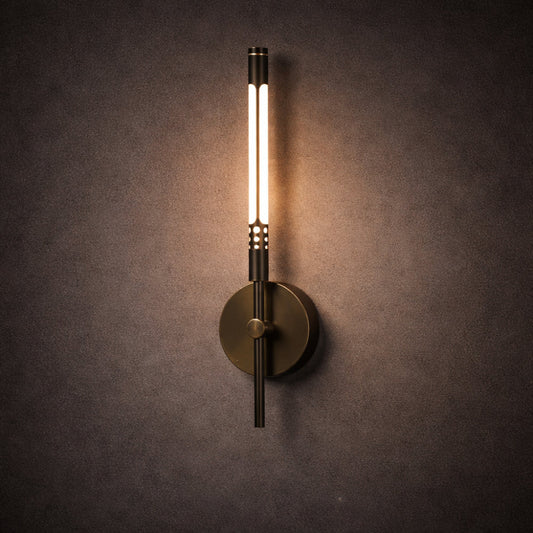 Applique LED moderna da parete in metallo e acrilico per interni, luce bianca calda