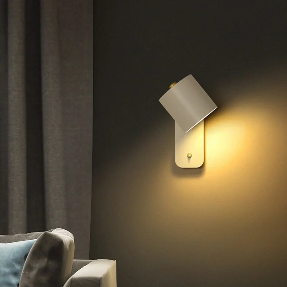 Modern LED Wall Light with Switch Indoor Sconce