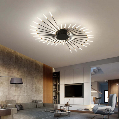 Modern Large LED Ceiling Light Flush Mount for Living Room and Bedroom