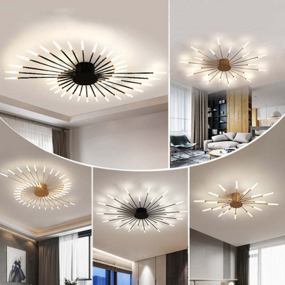 Modern Large LED Ceiling Light Flush Mount for Living Room and Bedroom