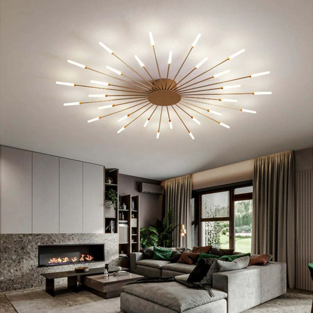 Modern Large LED Ceiling Light Flush Mount for Living Room and Bedroom