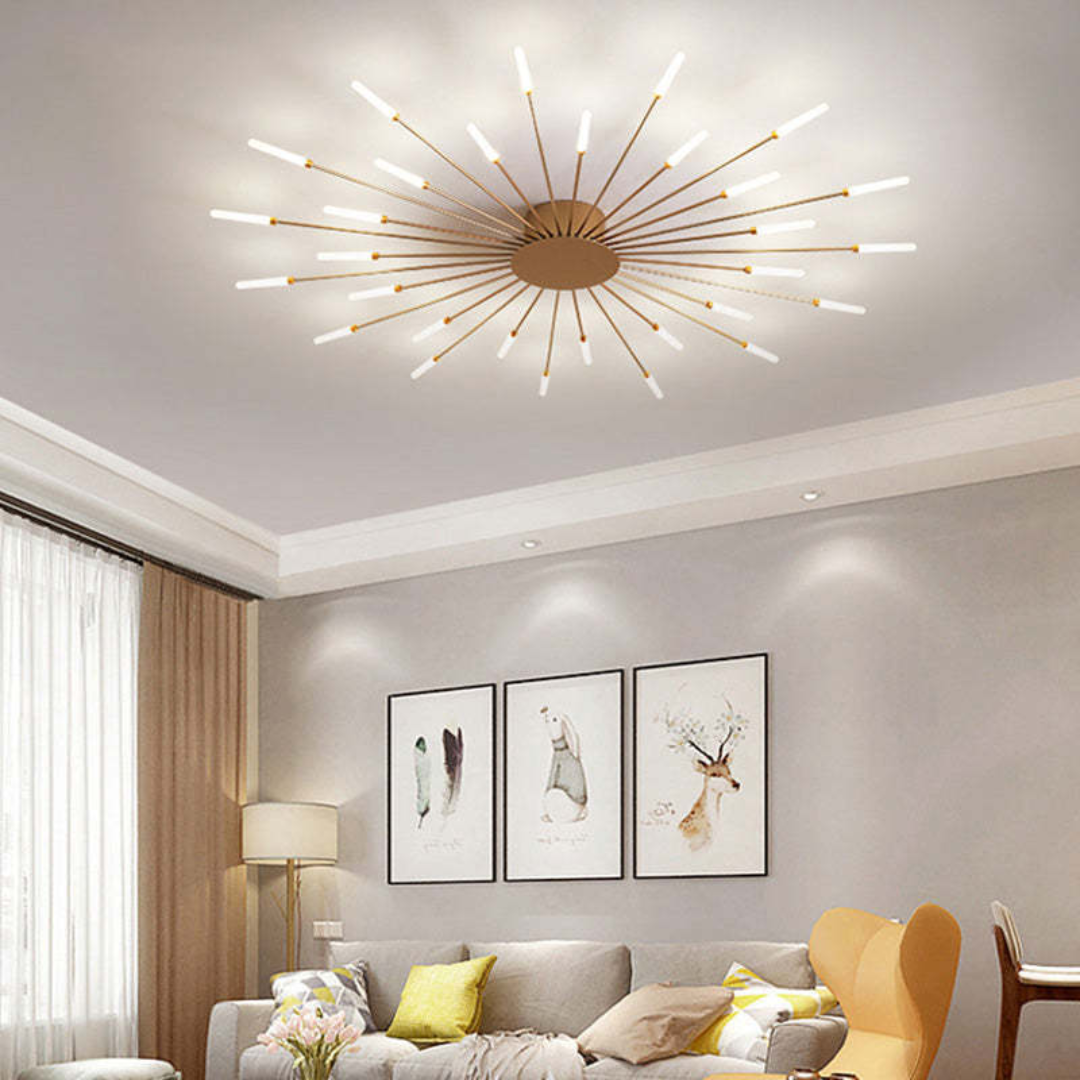 Modern Large LED Ceiling Light Flush Mount for Living Room and Bedroom