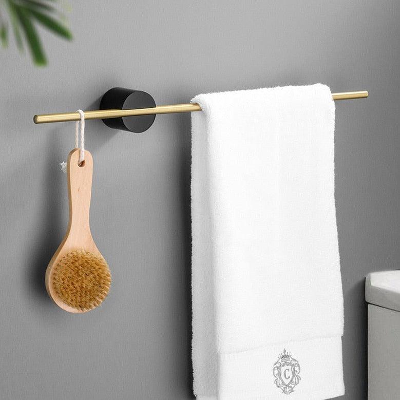Modern Metal Towel Rack Wall Mounted Rustproof Bathroom Holder