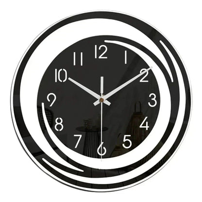Modern Silent Acrylic Wall Clock with 3D Numerals