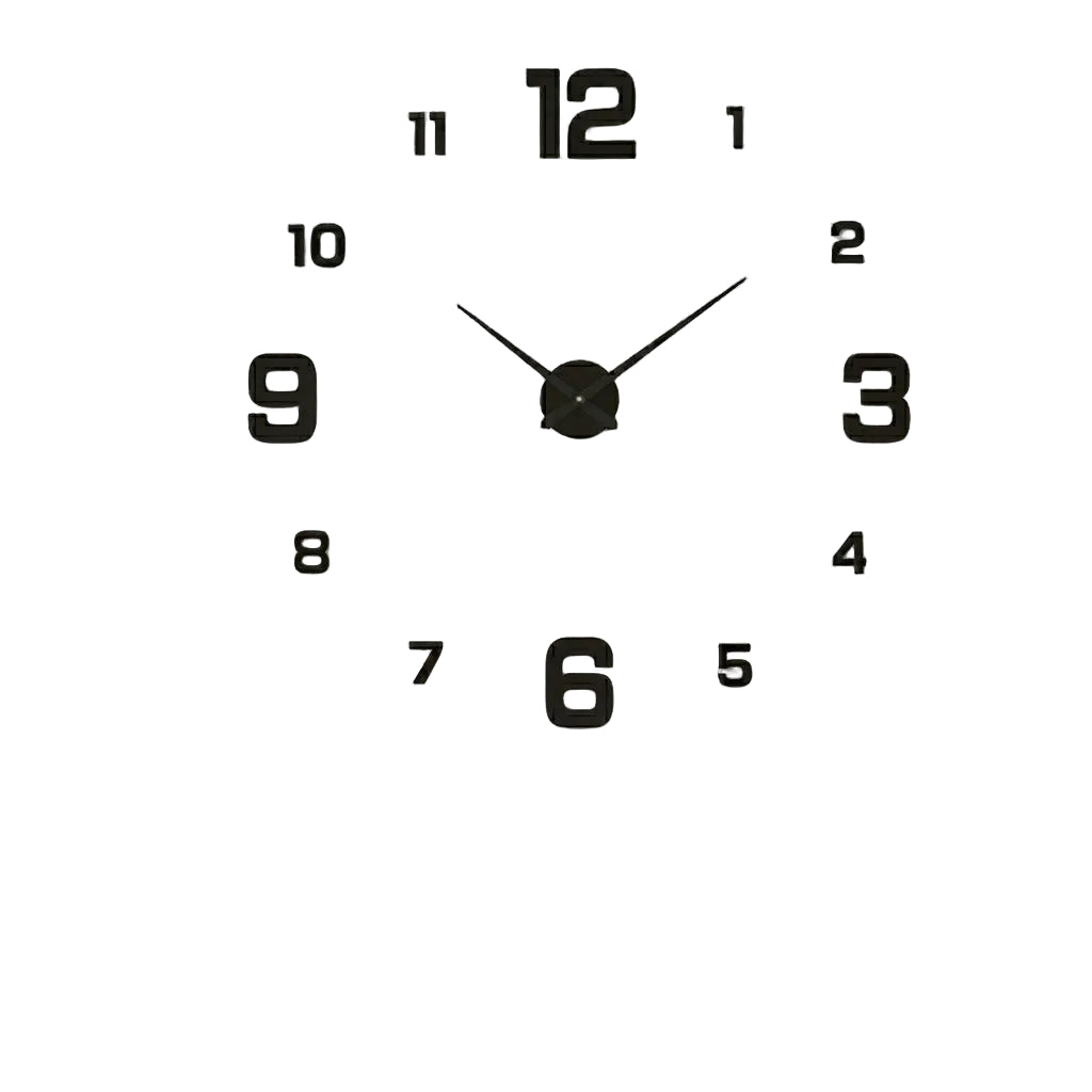 Modern Silent Wall Clock with Creative Decorative Design