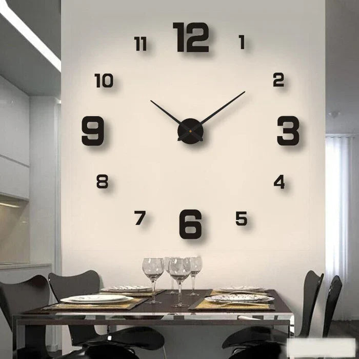 Modern Silent Wall Clock with Creative Decorative Design