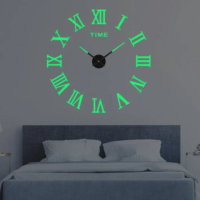 Modern Silent Wall Clock with Creative Decorative Design