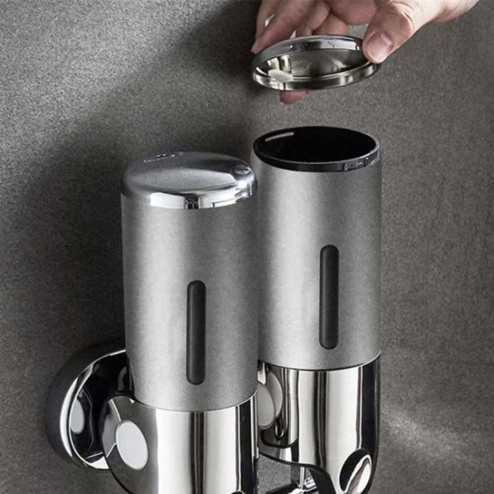 Modern Wall Mounted Soap Dispenser Stainless Steel Bathroom Accessory