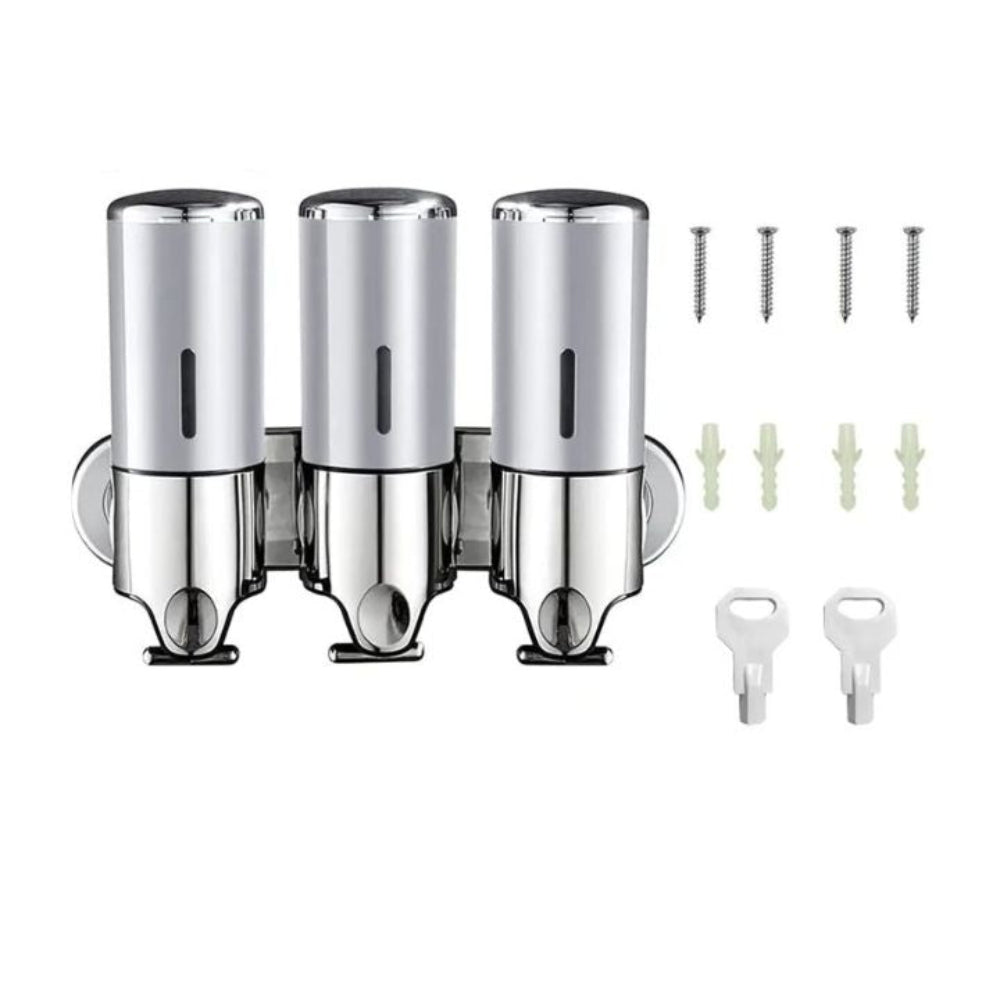 Modern Wall Mounted Soap Dispenser Stainless Steel Bathroom Accessory