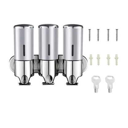 Modern Wall Mounted Soap Dispenser Stainless Steel Bathroom Accessory