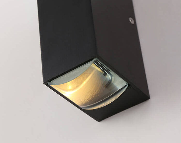 Modern Waterproof LED Outdoor Wall Light Rectangular Aluminum Fixture