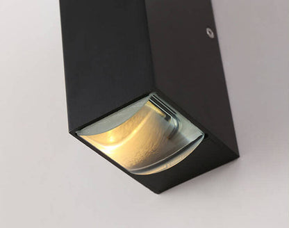 Modern Waterproof LED Outdoor Wall Light Rectangular Aluminum Fixture