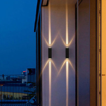 Modern Waterproof LED Outdoor Wall Light Rectangular Aluminum Fixture