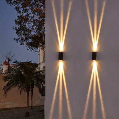 Modern Waterproof LED Outdoor Wall Light Rectangular Aluminum Fixture