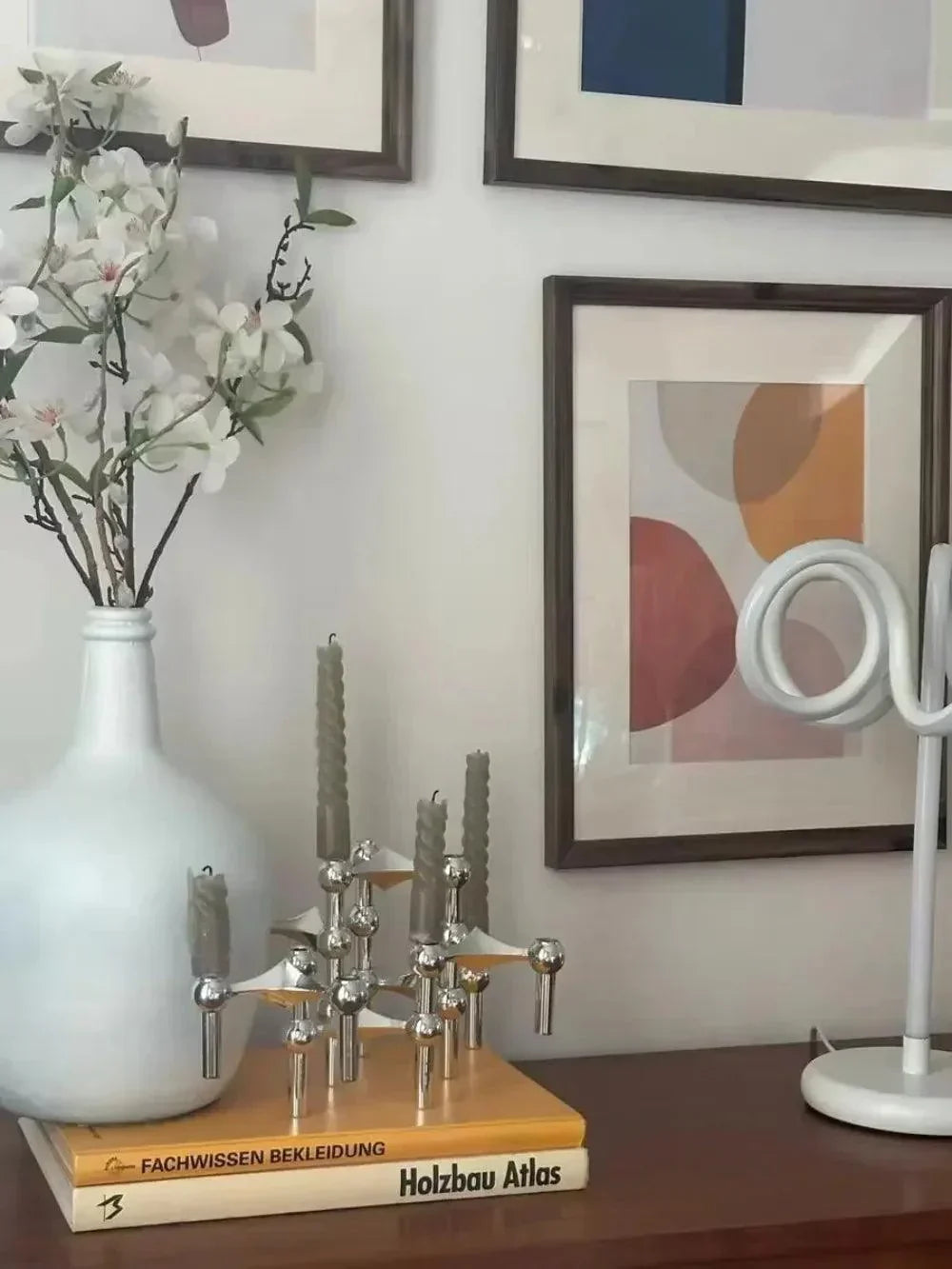 Molecular Metal Candle Holder – Nordic Modern Decorative Candle Stand