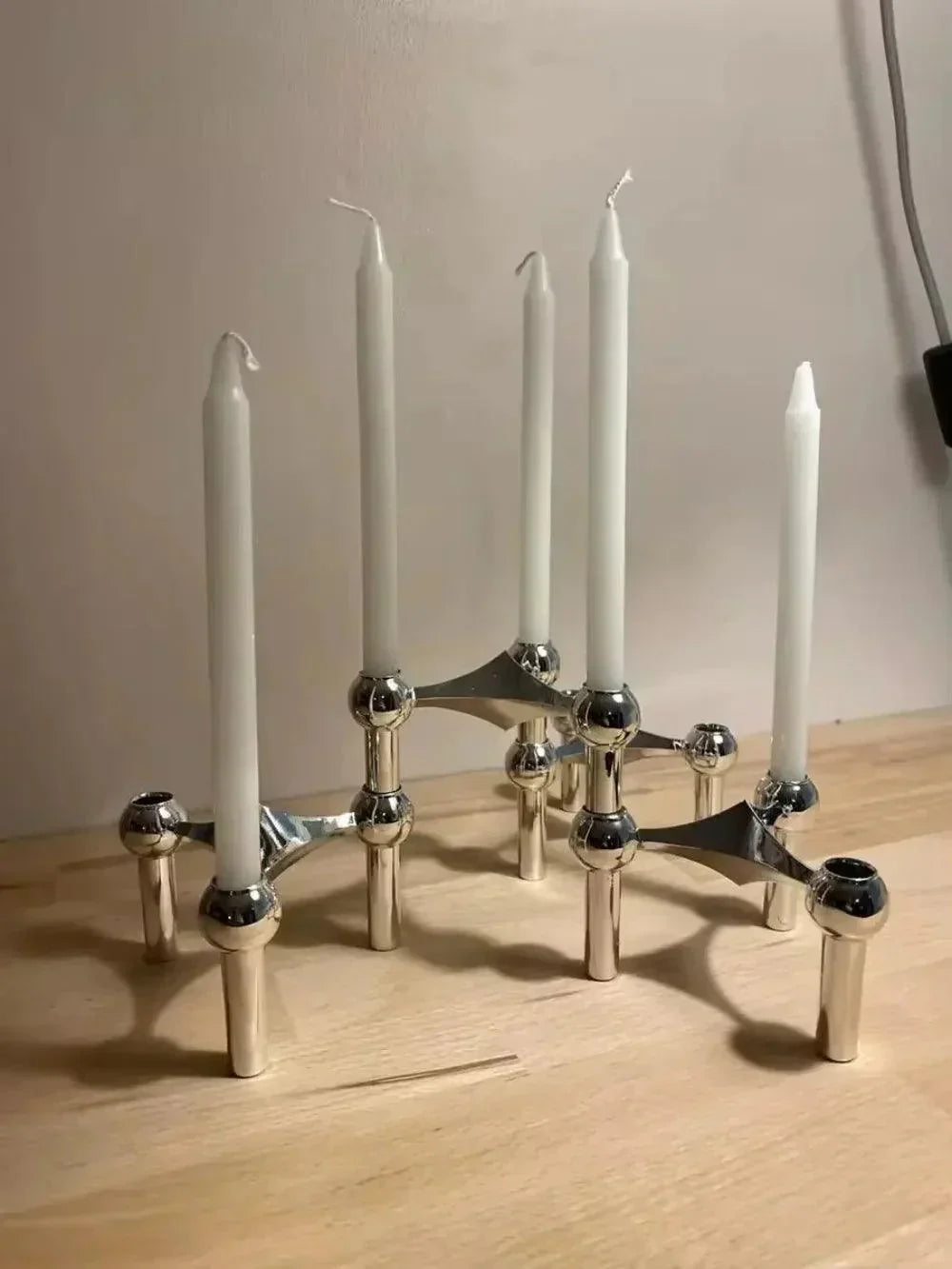 Molecular Metal Candle Holder – Nordic Modern Decorative Candle Stand