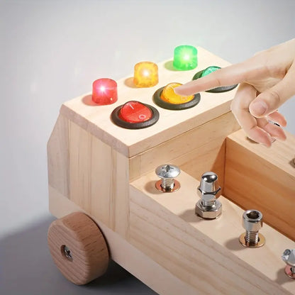 Montessori Busy Board Wooden Learning Toy for Kids