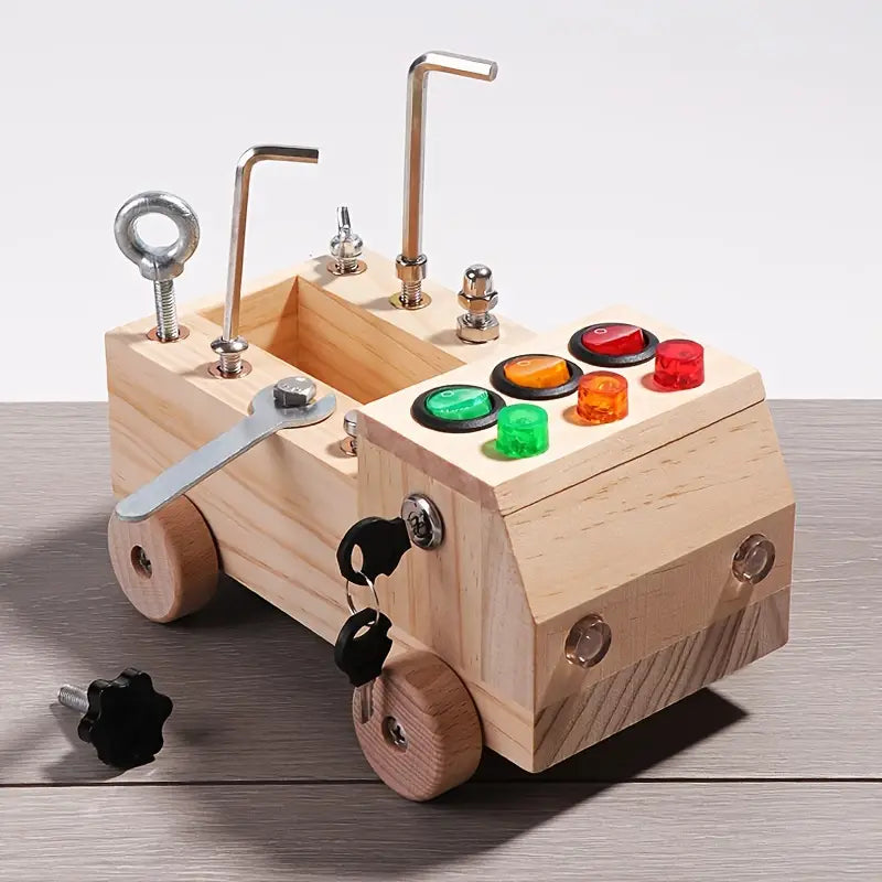 Montessori Busy Board Wooden Learning Toy for Kids