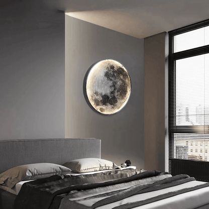 Moon Wall Light with Adjustable LED Glow for Ambient Home Lighting
