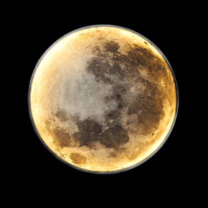 Moon Wall Light with Adjustable LED Glow for Ambient Home Lighting