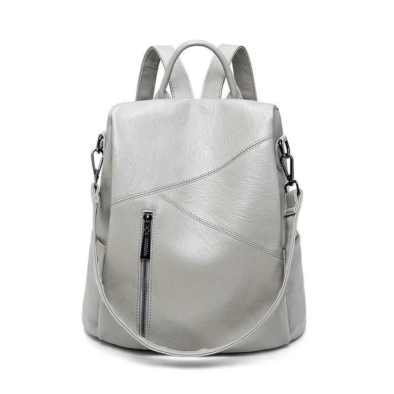 Morino Women’s Leather Backpack with Anti Theft Design