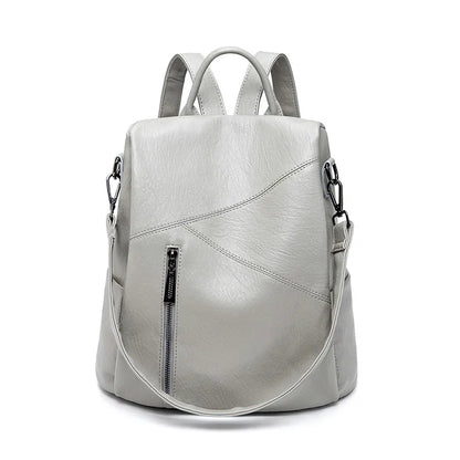 Morino Women’s Leather Backpack with Anti Theft Design