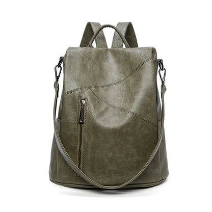 Morino Women’s Leather Backpack with Anti Theft Design