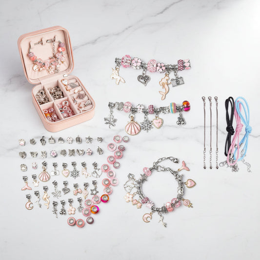 Set per creare braccialetti per la Festa della mamma, kit creativo fai da te per gioielli, regalo per bambini