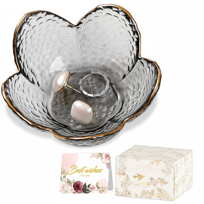 Joyero floral del Día de la Madre, cerámica, soporte para anillos y bandeja de almacenamiento