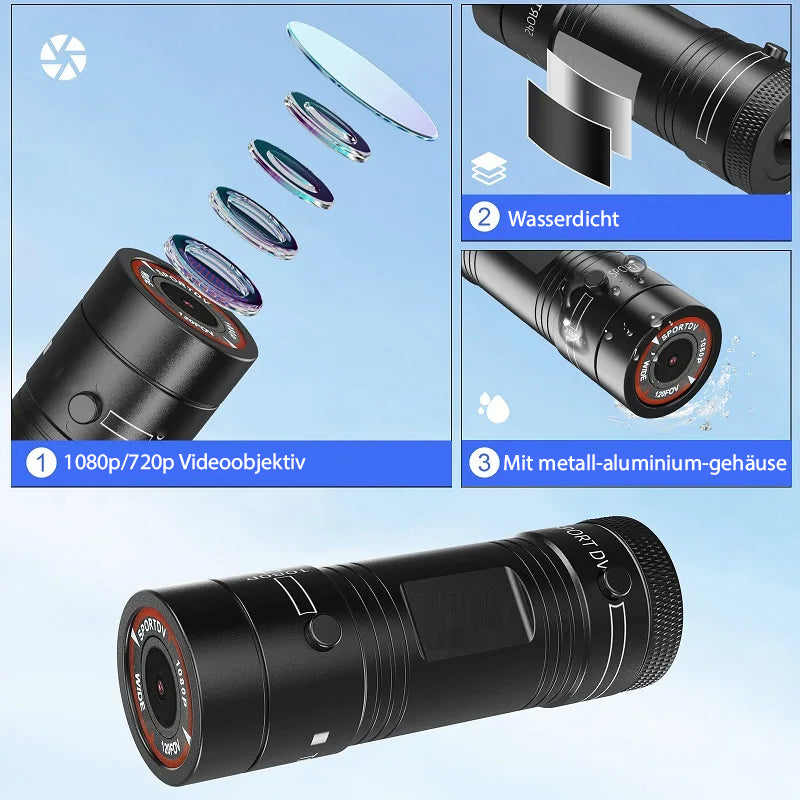 Motorcycle Helmet Camera HD 1080P with Wide Angle Lens