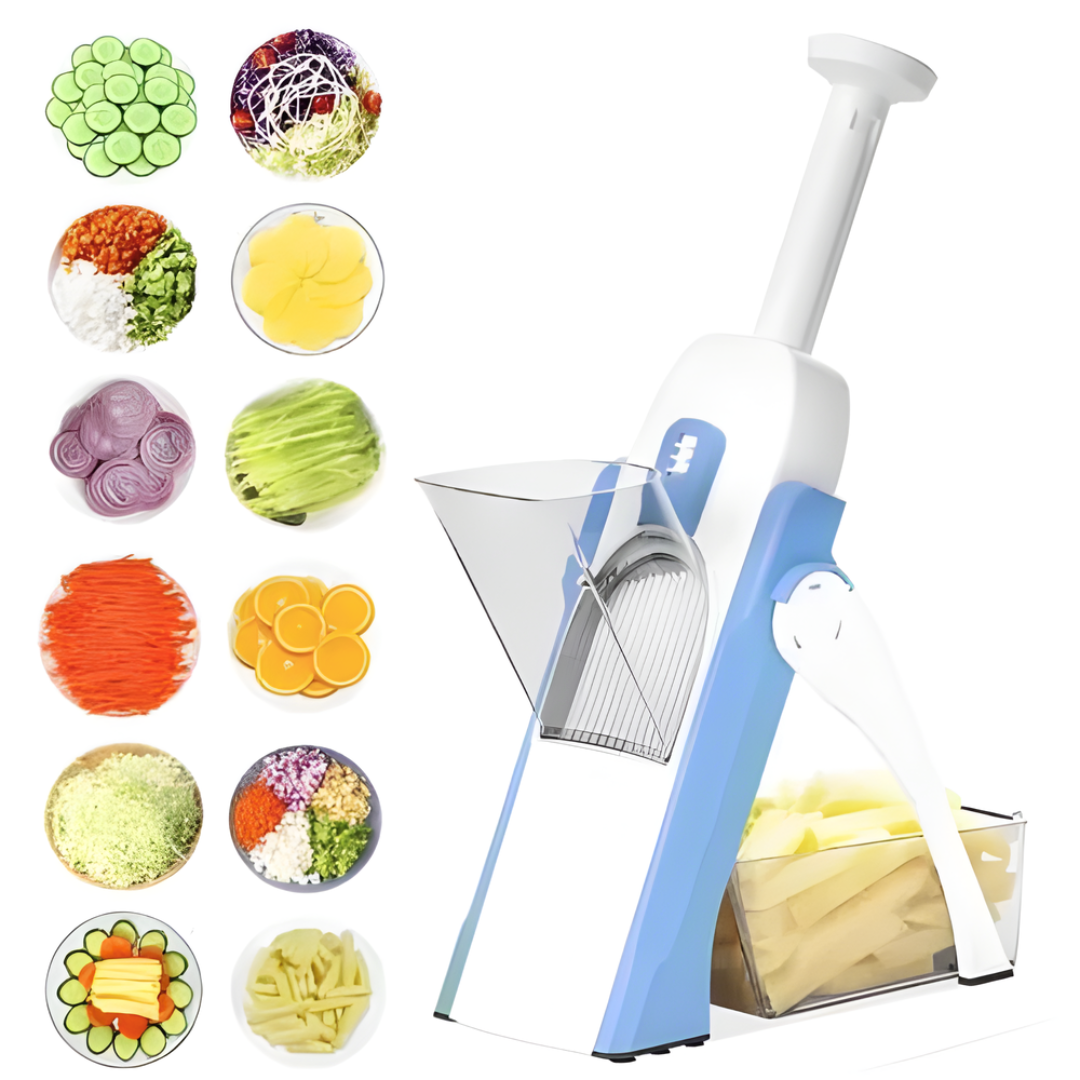 Multi-Function Vegetable Slicer and Grater with Stainless Steel Blades