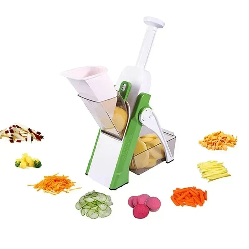 Multi-Function Vegetable Slicer and Grater with Stainless Steel Blades