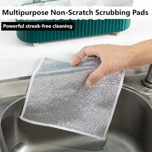Multi-Purpose Wire Dish Scrub Pad for Pots, Pans and Kitchen Surfaces