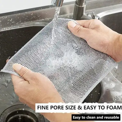 Multi-Purpose Wire Dish Scrub Pad for Pots, Pans and Kitchen Surfaces