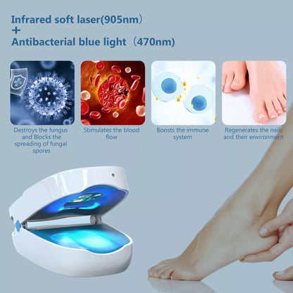 Nail Fungus Laser Treatment Device Dual Wavelength Therapy