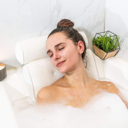 Neckure Ergonomic Bath Pillow with Neck and Shoulder Support