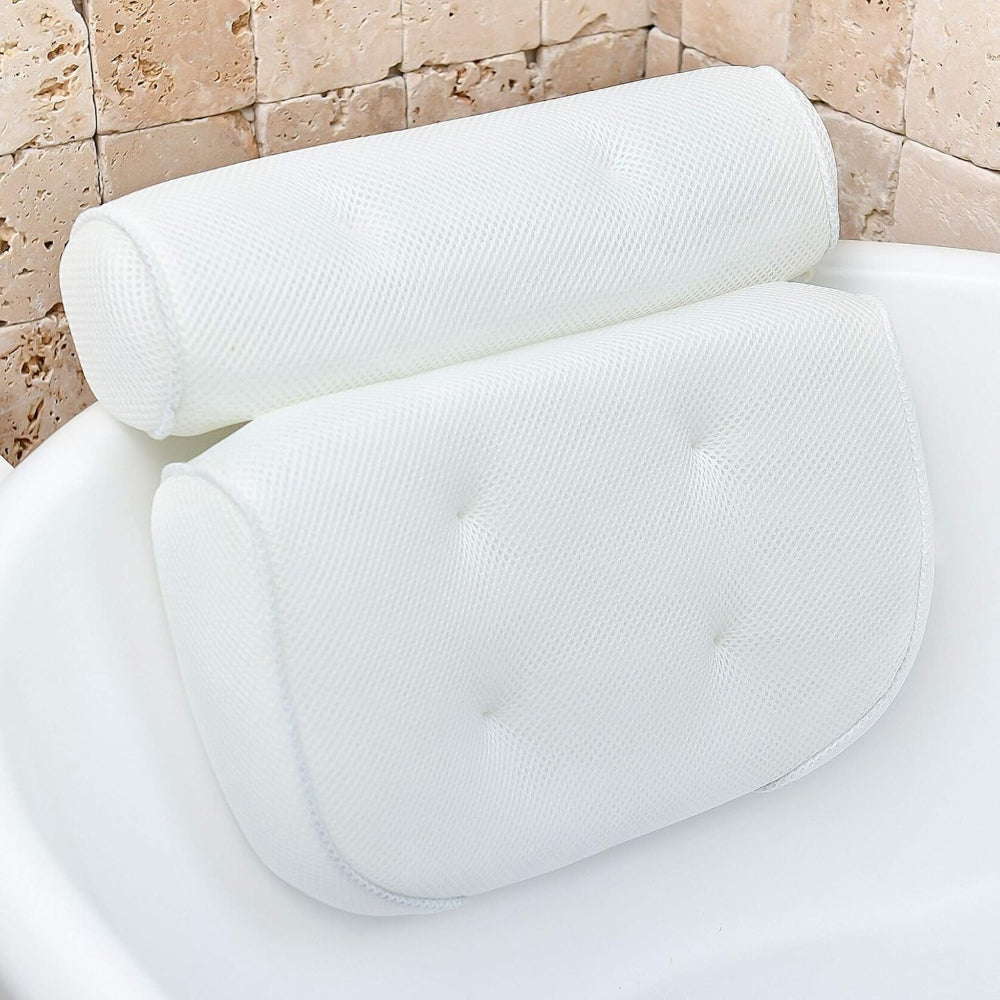 Neckure Ergonomic Bath Pillow with Neck and Shoulder Support