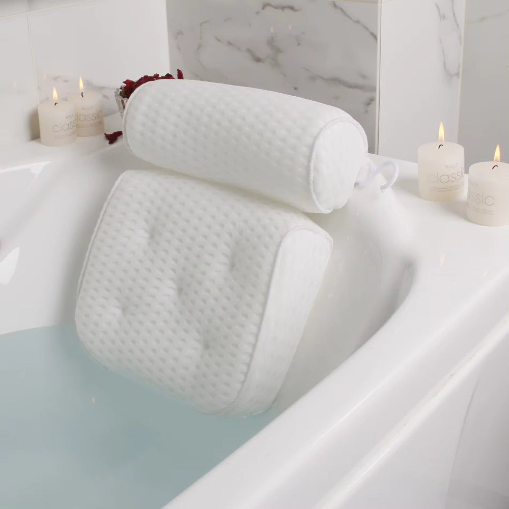 Neckure Ergonomic Bath Pillow with Neck and Shoulder Support