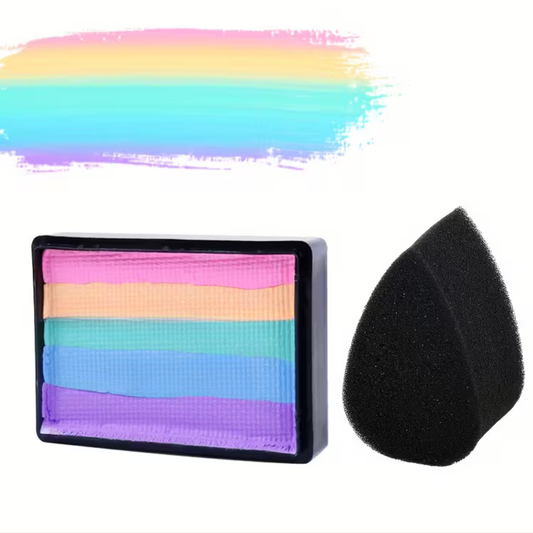 Paleta de pintura facial y corporal Neon Split Cake con efecto UV Glow