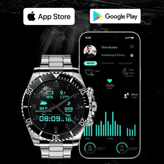 Nexos Pro Tactical Smartwatch with GPS and Health Tracking