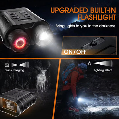 Night Vision Binoculars with Infrared Camera and Recording Function