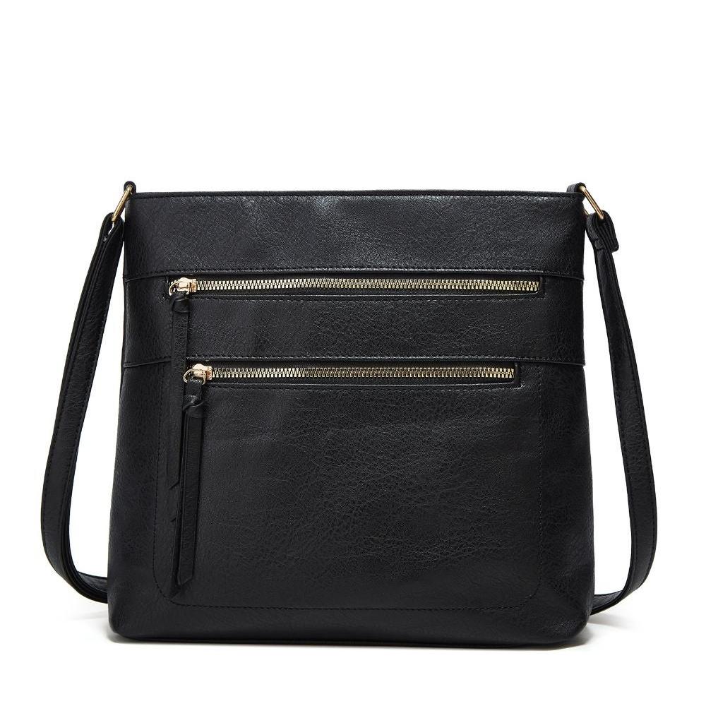 Nina Genuine Leather Crossbody Bag Elegant Compact Shoulder Purse