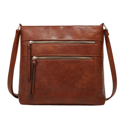 Nina Genuine Leather Crossbody Bag Elegant Compact Shoulder Purse