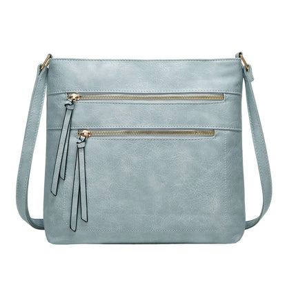 Nina Genuine Leather Crossbody Bag Elegant Compact Shoulder Purse