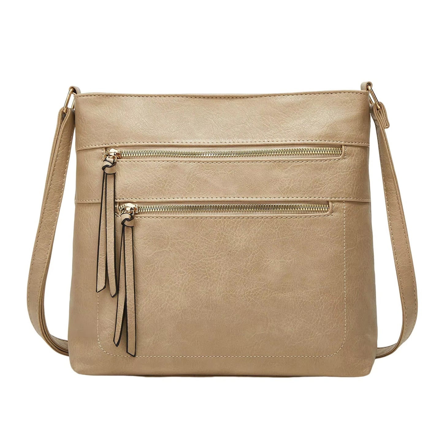 Nina Genuine Leather Crossbody Bag Elegant Compact Shoulder Purse