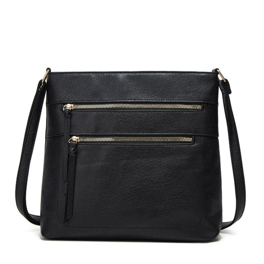 Nina Genuine Leather Crossbody Bag Elegant Compact Shoulder Purse